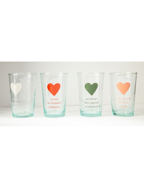 Lot de 4 verres Beldi - La vie du bon côté